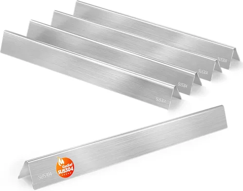 Miniatura 12 de GasSaf Barras aromatizantes de 17.5 pulgadas para Weber Genesis 300 E310 E20 E330, barras aromatizantes 7620 7621 para parrillas Weber Genesis 300