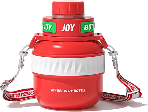 Miniatura 7 de Bottle Joy Botella de agua de acero inoxidable: tapa a prueba de fugas, sorbo perfecto, doble aislamiento, ecológica, apta para lavavajillas