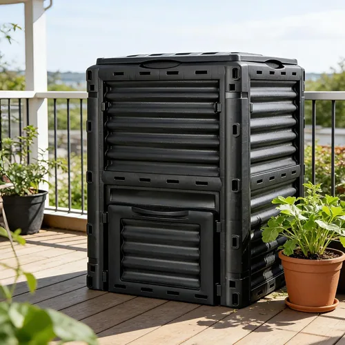 Miniatura 9 de F2C Contenedor de Compost de Jardín de Material Libre de BPA - 80 Galones (300 L) Contenedor de Compost Grande con Aireación Caja de Compost