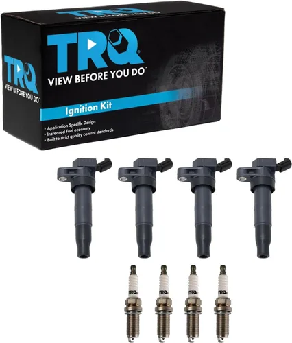 Miniatura 99 de Kit de Bobina de Encendido y Bujía TRQ 8 Piezas Bujías de Iridio Compatibles con Mercedes-Benz C250 2012-2015 y SLK250 2012-2015
