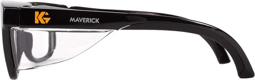 Miniatura 2 de KleenGuard™ V30 Maverick Eye Protection (49309), with KleenVision™ Anti-Fog Coating, Clear Lenses, Black Frame