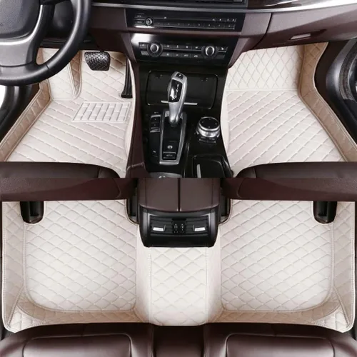 Miniatura 28 de Nuevas alfombrillas de coche personalizadas para Sedán, SUV, camioneta, alfombrillas de cuero para todo tipo de clima, Negro Alfombras para Carro