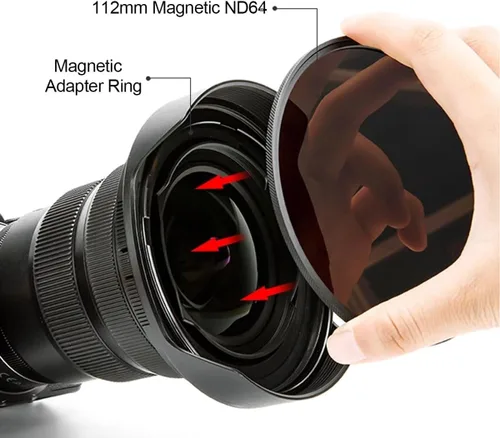 Miniatura 4 de Kase Wolverine - Filtro magnético de reducción de contaminación de luz nocturna neutra de 4.409 in con anillo adaptador de lente para cielo