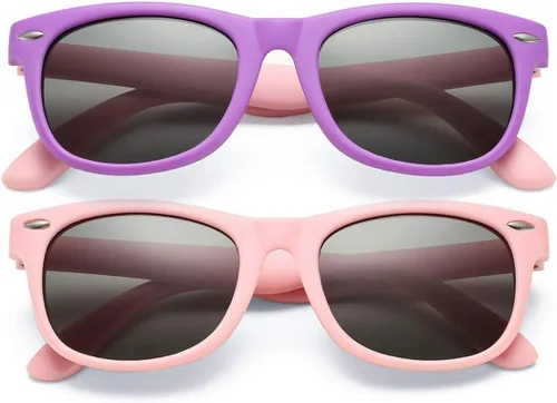 Miniatura 17 de Lentes de sol polarizados de goma elastómero termoplástico (TPEE) flexible, para niñas y niños de 3 a 9 años
