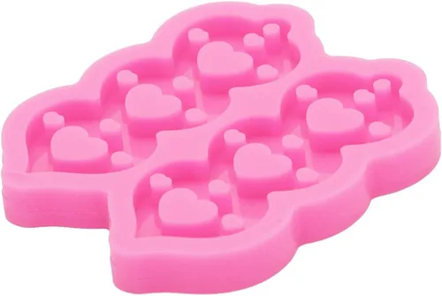 Miniatura 6 de Molde de aretes de resina de corazón para el día de San Valentín con agujero, moldes de resina de silicona, moldes de resina epoxi para mujer, 423.6