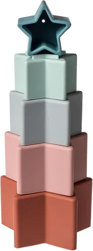 Miniatura 2 de Mary Meyer Vasos apilables de silicona para bebés y niños pequeños, regalos preescolares de 9 pulgadas, estrellas