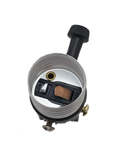 Miniatura 2 de B&P Lamp® Portalámparas de latón antiguo con juego de cables a juego y herrajes básicos