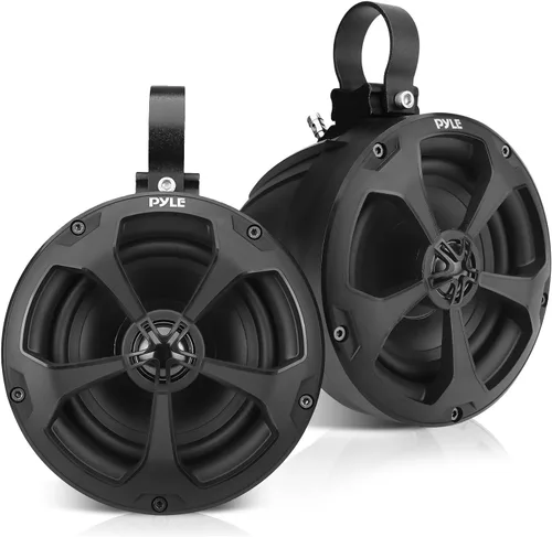 Pyle Altavoces todoterreno duales impermeables de 2 vías, sistema de altavoces de torre de wakeboard de grado marino de 5.25 pulgadas, 1000 W,