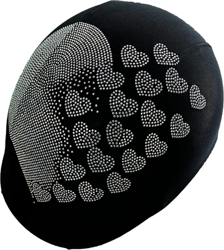 Miniatura 7 de Cubierta de casco de corazón de cristal, cubierta de casco de diamantes de imitación, casco elegante, cubierta de casco para jinete, paseos