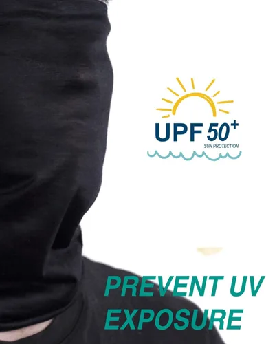 Miniatura 9 de Máscara facial con protección contra el polvo, aerosoles UV, reutilizable, lavable, polaina para el cuello