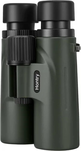Miniatura 9 de Prismáticos Hontry de 10x42 con protección impermeable IPX7 para observación de aves, caza, cruceros, viajes y safari