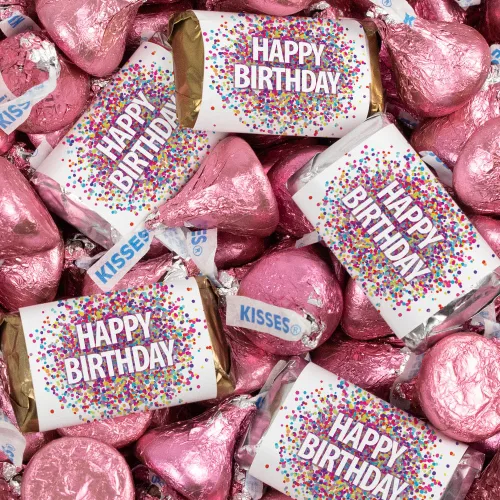 Miniatura 9 de 131 piezas de dulces de cumpleaños, recuerdos de fiesta en miniatura, chocolate y besos azul oscuro (1.65 libras, aproximadamente 131 piezas)