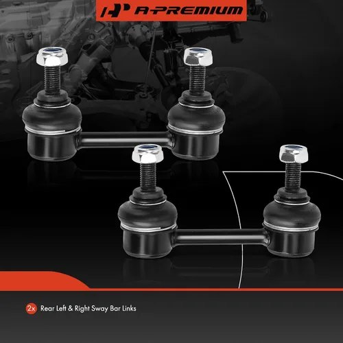 Miniatura 3 de A-Premium 2 eslabones de barra estabilizadora trasera, compatibles con Mazda 626 1996-2002, MX-6 1993-1997, Ford Probe 1993-1997