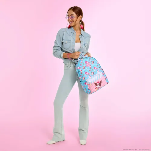 Miniatura 7 de Loungefly Sanrio: Kuromi and Friends Holiday Mochila de tamaño completo, exclusiva de Amazon
