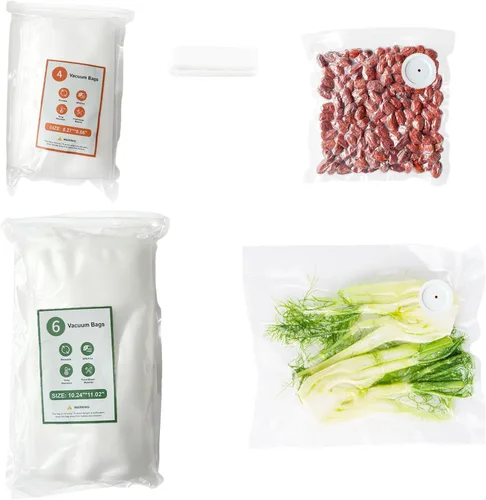 Miniatura 9 de Sellador al vacío para alimentos: mantiene los alimentos frescos hasta 10 veces más tiempo, inalámbrico, recargable y fuerte succión
