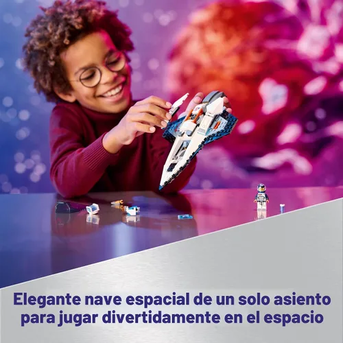 Miniatura 3 de LEGO City Nave Espacial Interestelar de Juguete para Niños, Juego de Construcción Espacial Creativa con Modelo de Nave Espacial, Dron y Figura