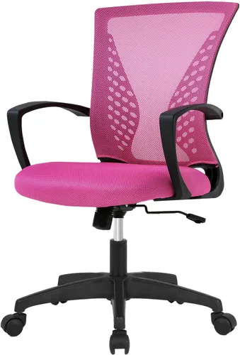 Miniatura 11 de Silla de escritorio de oficina, silla ergonómica para juegos de computadora con ruedas giratorias de 360 grados, sillas de escritorio de oficina