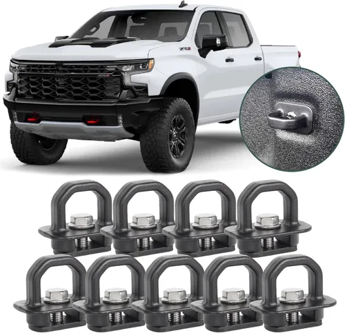 Anclajes de amarre de aluminio para caja de camión, anclaje de pared lateral para Chevy Silverado/GMC Sierra 2007-2023, Chevy Colorado/GMC Canyon