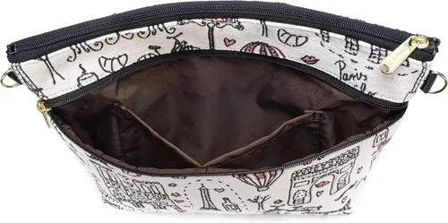 Miniatura 4 de Bolsa de tapiz para mujer, bolso de hombro, bolso grande con cremallera hecho a mano en los Estados Unidos