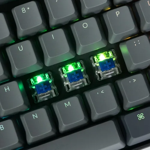 Miniatura 7 de Keychron Teclado mecánico inalámbrico K8, diseño sin llave, 87 teclas, multitarea, Bluetooth/con cable RGB retroiluminado con interruptor azul