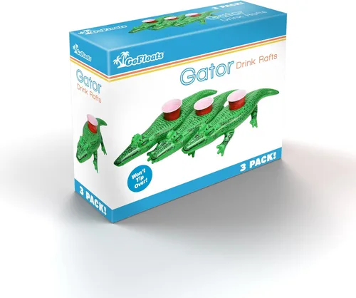 Miniatura 4 de GoFloats Inflatable Pool and Hot Tub Drink Holders (3 Pack) (Choose - Unicorn, Flamingo, Palm Tree and More)