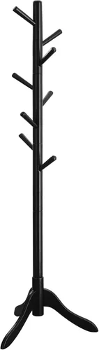 Miniatura 7 de VASAGLE Perchero de madera maciza, perchero en forma de árbol con 8 ganchos, 3 opciones de altura, para ropa, sombreros, bolsos, sala de estar