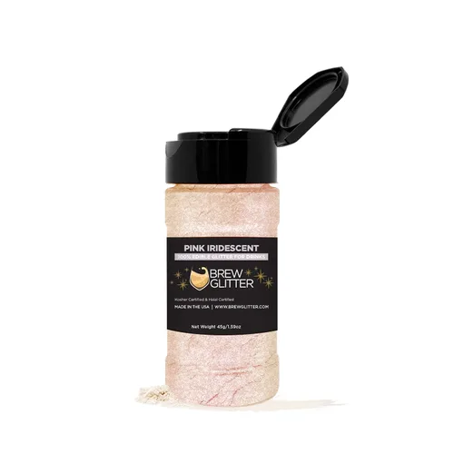 Miniatura 82 de Brillo de cerveza rosa comestible para bebidas, cócteles, cerveza, purpurina y bebidas Certificado Kosher y Halal 100% comestible y de grado