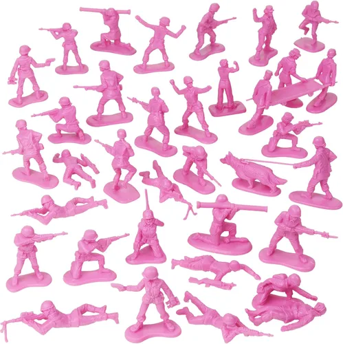 Miniatura 5 de BMC - Figuras de plástico para mujer, 36 piezas, color rosa, fabricadas en Estados Unidos