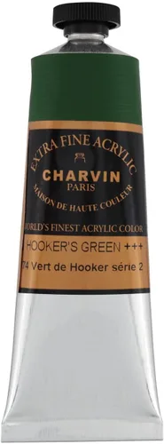 Miniatura 93 de Charvin Pintura acrílica profesional extrafina – verde absenta, tubo de 2.1 fl oz, pigmentos de triple fresado, resistente a la luz, pinturas