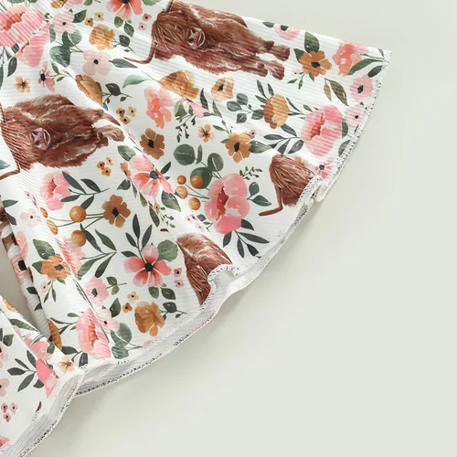 Miniatura 6 de Sejardin Ropa de verano para bebé y niña, recién nacida, manga corta, con letras, mameluco elástico con diadema