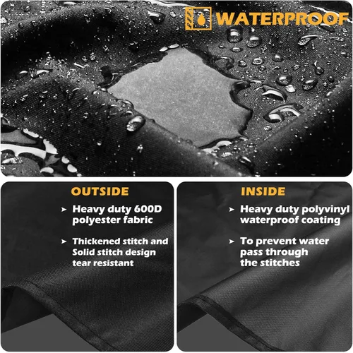 Miniatura 4 de Grisun 7138 Premium Grill Cover 48 pulgadas para Weber Spirit II 200, Spirit 210 Series, cubierta impermeable antidecoloración para parrilla de gas