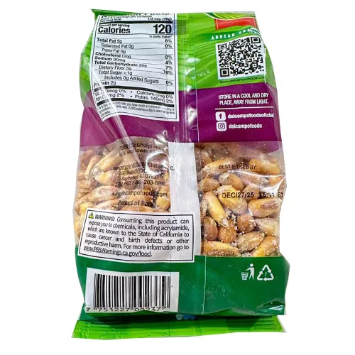 Miniatura 3 de DEL CAMPO Bocadillos andinos Maíz Chulpi crujiente salado Chulpe de maíz frito salado 4.59 oz Paquete de 2 Producto de Perú
