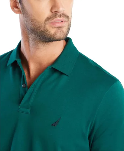 Miniatura 4 de Nautica Polo de manga corta sólido entrelazado para hombre