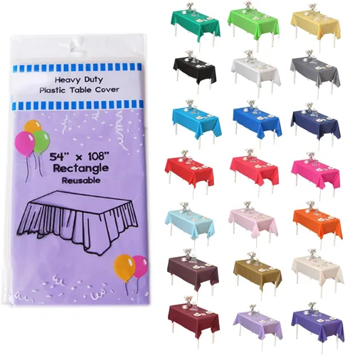 Miniatura 35 de Evershine - Mantel de plástico resistente (reutilizable, 12 unidades)