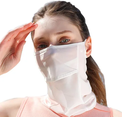 Miniatura 8 de Máscara facial con protección UV para el cuello, pasamontañas, bandana para mujer, máscara de golf