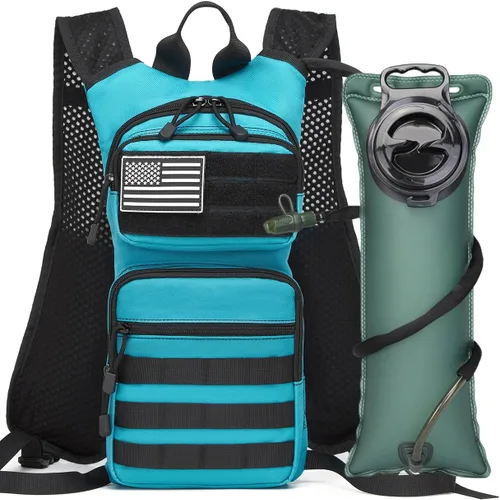 Miniatura 8 de Mochila de Hidratación Aislada para Senderismo Mochila de Agua Chaleco para Correr con Bolsa de Vejiga TPU de 3L para Maratón Ciclismo Hombres