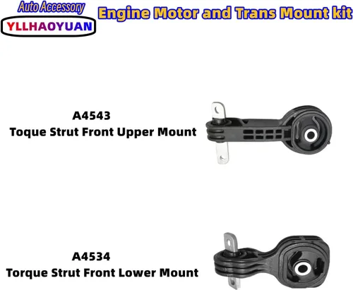 Miniatura 5 de Soporte de motor y transversal de 4 piezas compatible con Civic 1.8L de 2006, 2007, 2008, 2009, 2010, 2011 de repuesto para A4546 A4530 A4534 A4543