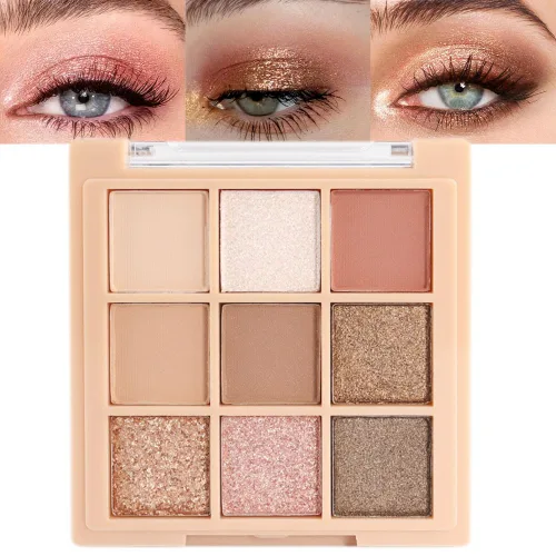 Miniatura 22 de CAKAILA Paleta de sombra de ojos mate de 10 colores, color gris y gris topo, paleta de sombra de ojos neutra, paleta de maquillaje de larga