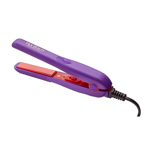 Miniatura 5 de Hot Beauty Mini plancha plana profesional de cerámica de 1/2 pulgada, antiencrespamiento, calentamiento rápido, estilo versátil para cabello rizado