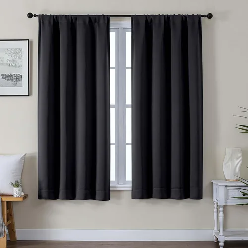 Miniatura 79 de Gwine Cortinas opacas para dormitorio, 54 pulgadas de largo, paneles de cortina de ventana con aislamiento térmico y reducción de ruido, cortinas