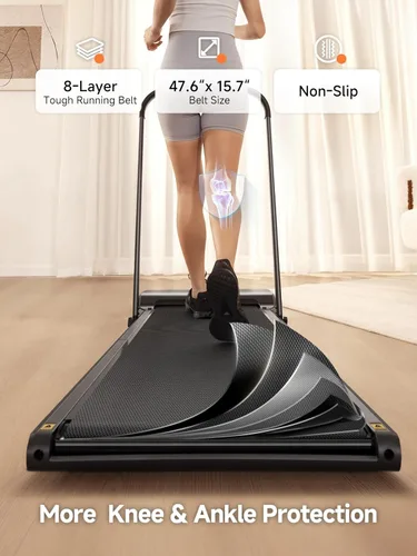 Miniatura 10 de WalkingPad Foldable Walking Pad with Handle Bar, Treadmill for Home Office, Under Desk Treadmill with Adaptive Speed Control, Compact Design for