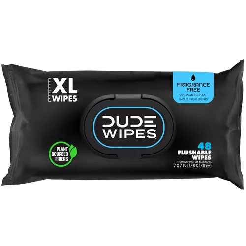 Miniatura 13 de DUDE Toallitas – Toallitas desechables – Paquete de 3, 144 unidades – Manteca de karité suave extra grande – Vitamina E y aloe – Seguro