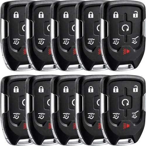 Miniatura 9 de Llavero inteligente con entrada sin llave compatible con 2015-2020 Chevy Suburban/Tahoe/GMC Yukon + Yukon XL (HYQ1AA, 13580802)