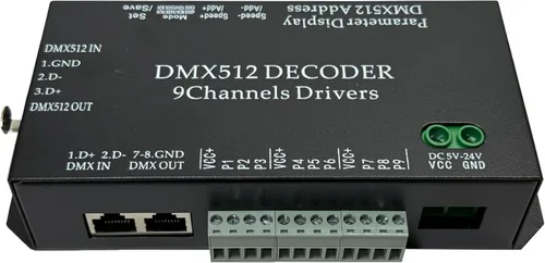Miniatura 8 de Controlador LED de consola K16 ARTNET+DMX, control de iluminación profesional, adecuado para SPI TTL, en línea sin conexión, programable