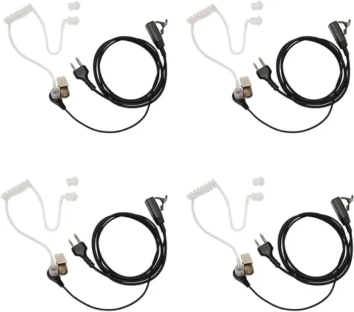 Covert Auriculares de tubo acústico con micrófono PTT para Midland GXT1000VP4 LXT600 LXT500VP3 LXT118 GXT1050VP4 GXT1000XB Walkie Talkie Radio