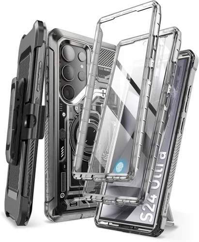 Miniatura 9 de SUPCASE Funda para Samsung Galaxy S24 Ultra con soporte, [Unicorn Beetle Pro] [2 marcos frontales]
