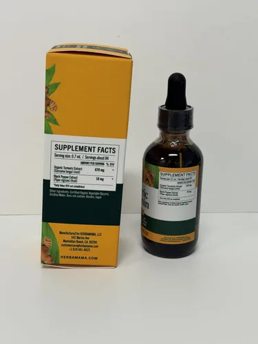 Miniatura 3 de HERBAMAMA Suplemento de curcumina de cúrcuma – Cúrcuma con pimienta negra – Vegano, sin OMG, sin alcohol y azúcar, suministro para 28 días