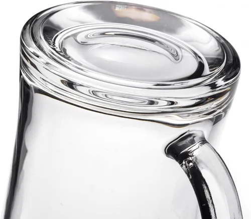 Miniatura 4 de Paquete de 2 vasos de cerveza grandes pesados con asa, jarras de cerveza de vidrio de 22 onzas, juego de vasos de cerveza tradicionales