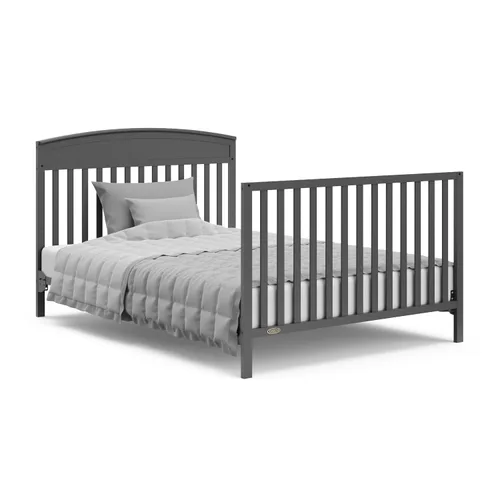 Miniatura 12 de Graco Benton 5 en 1 Cuna Convertible (Gris) – Certificado GREENGUARD Gold, se convierte de cuna para bebé a cama infantil, diván y cama