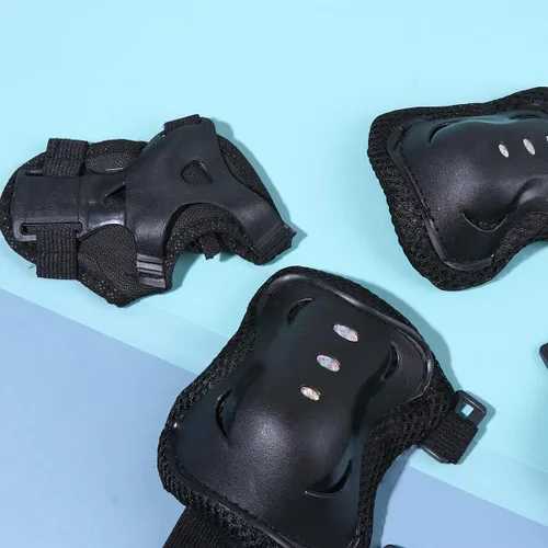 Miniatura 8 de Kisangel 6 uds. Muñequeras para niños, almohadilla de patinaje para adultos, equipo de protección para patinaje, protector para niños, protector